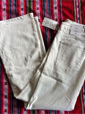 H&M white flare jeans brand new